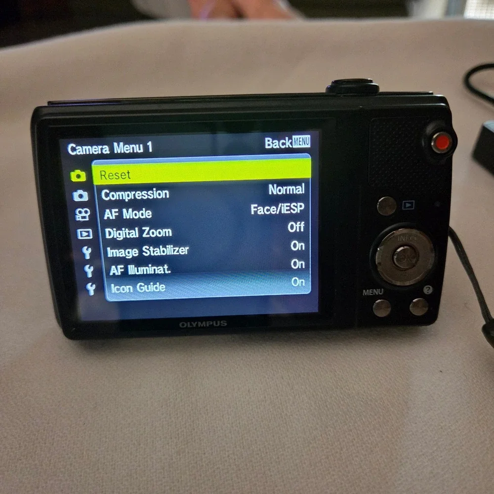 Olympus VR-350 Digital Camera 16MP 10x Zoom Black Compact Point and Shoot
